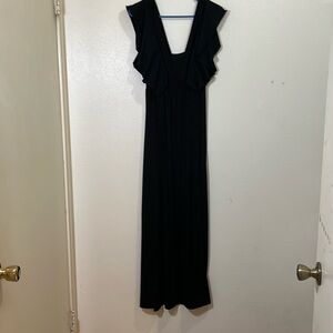 Olinka black sleeveless maxi dress. Size Small